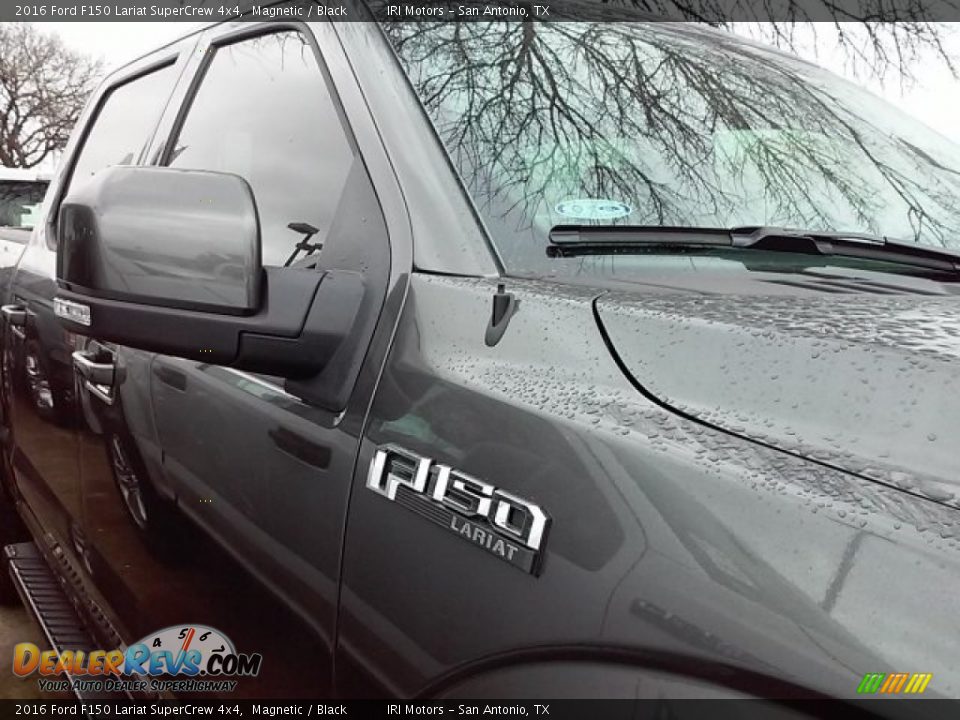 2016 Ford F150 Lariat SuperCrew 4x4 Magnetic / Black Photo #6