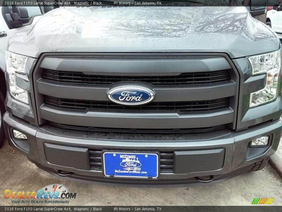 2016 Ford F150 Lariat SuperCrew 4x4 Magnetic / Black Photo #7