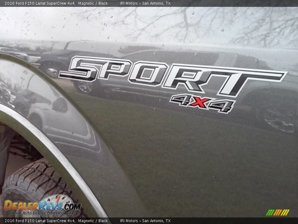 2016 Ford F150 Lariat SuperCrew 4x4 Magnetic / Black Photo #9