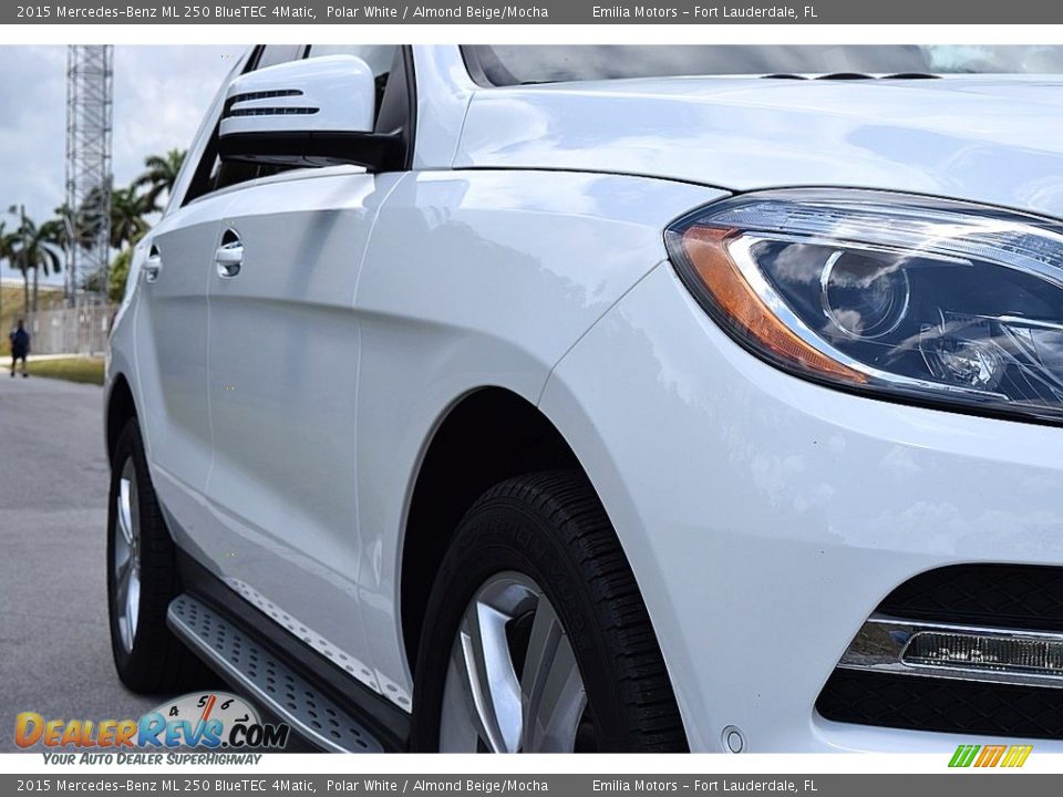 2015 Mercedes-Benz ML 250 BlueTEC 4Matic Polar White / Almond Beige/Mocha Photo #18