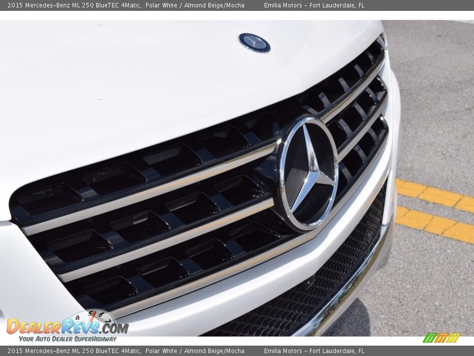 2015 Mercedes-Benz ML 250 BlueTEC 4Matic Polar White / Almond Beige/Mocha Photo #22