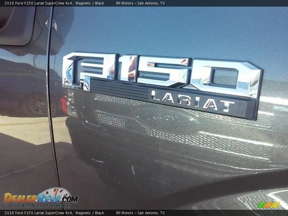 2016 Ford F150 Lariat SuperCrew 4x4 Magnetic / Black Photo #28