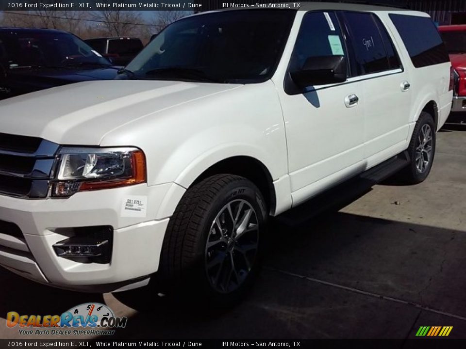 2016 Ford Expedition EL XLT White Platinum Metallic Tricoat / Dune Photo #1