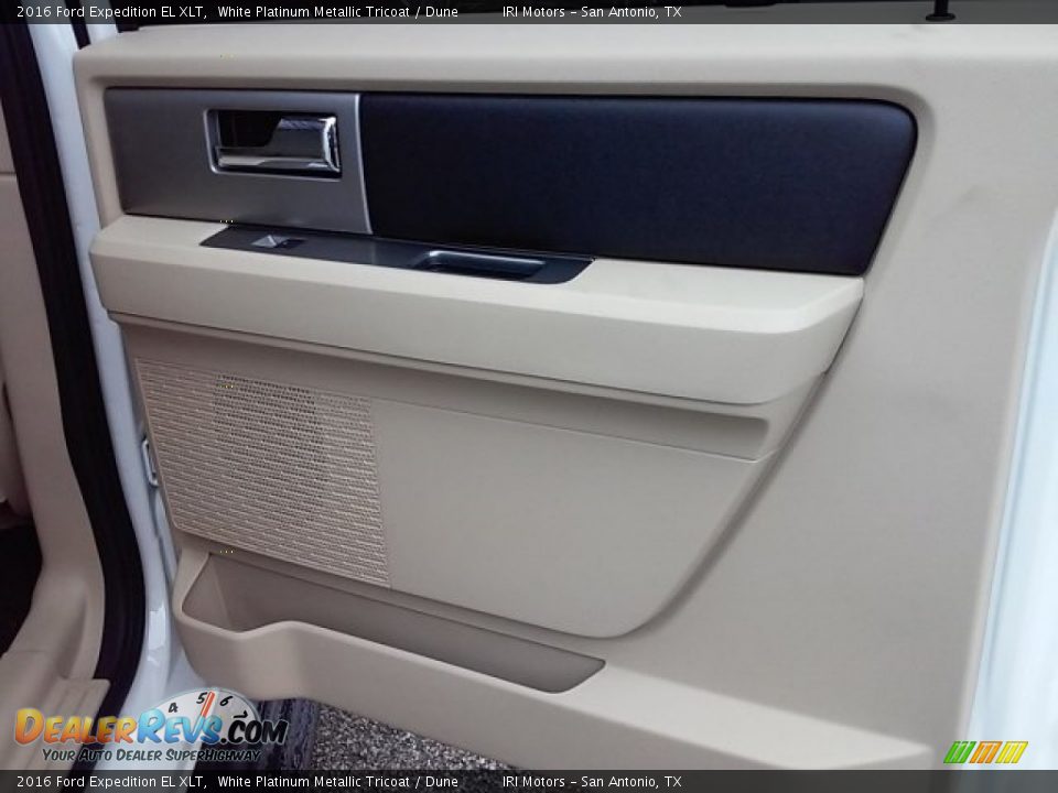 2016 Ford Expedition EL XLT White Platinum Metallic Tricoat / Dune Photo #7