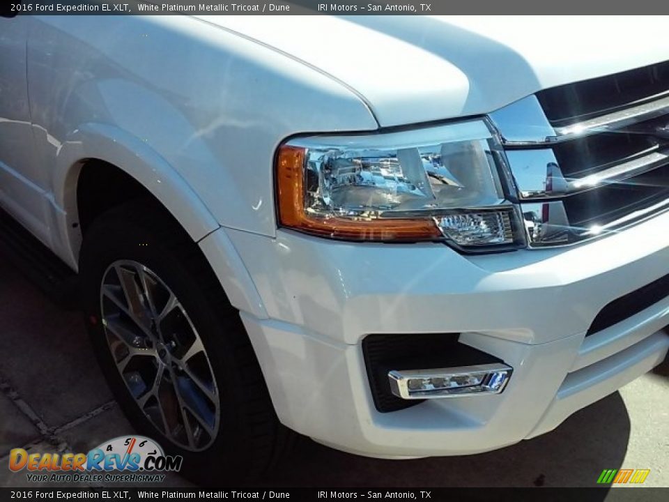 2016 Ford Expedition EL XLT White Platinum Metallic Tricoat / Dune Photo #22