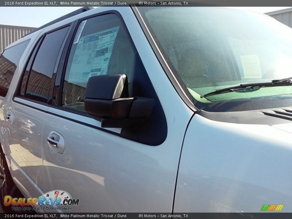 2016 Ford Expedition EL XLT White Platinum Metallic Tricoat / Dune Photo #23