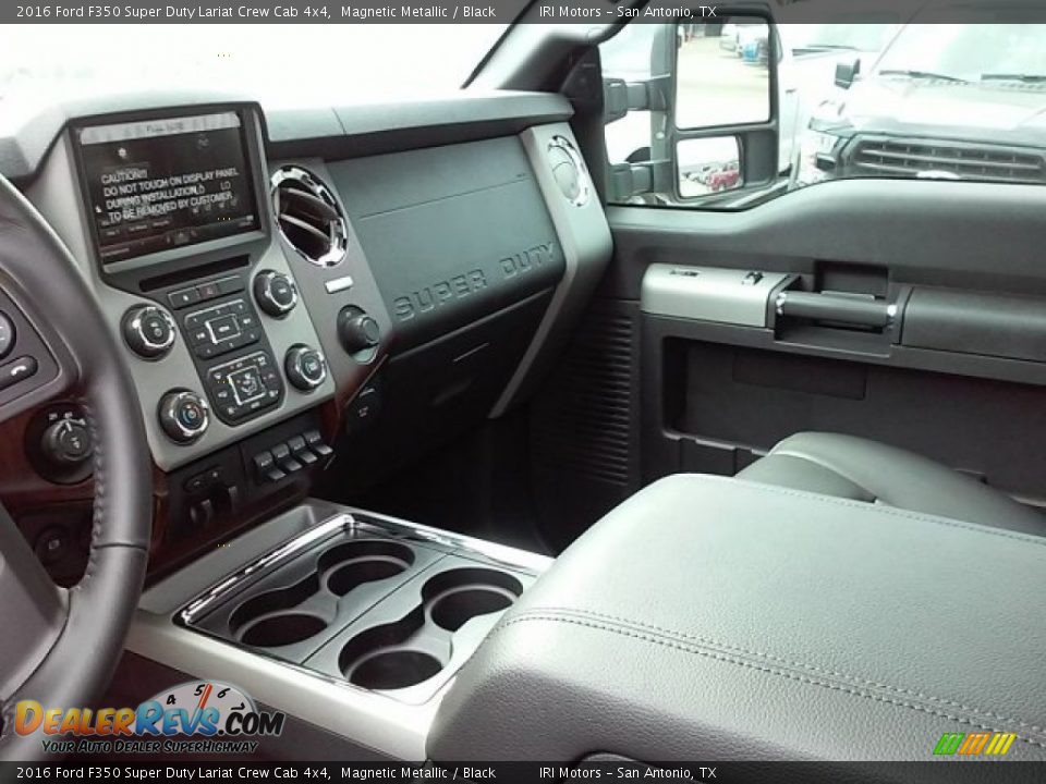 2016 Ford F350 Super Duty Lariat Crew Cab 4x4 Magnetic Metallic / Black Photo #23