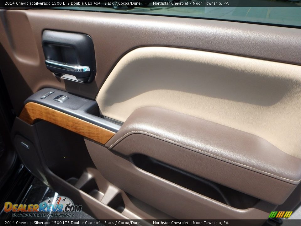 2014 Chevrolet Silverado 1500 LTZ Double Cab 4x4 Black / Cocoa/Dune Photo #17