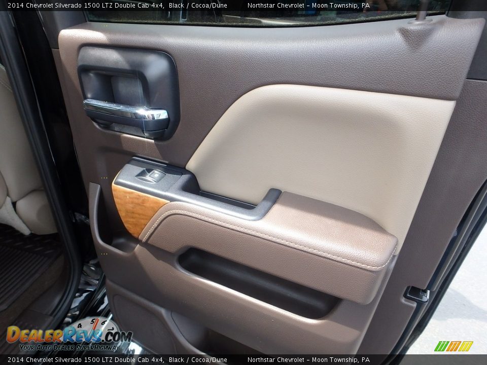 2014 Chevrolet Silverado 1500 LTZ Double Cab 4x4 Black / Cocoa/Dune Photo #20