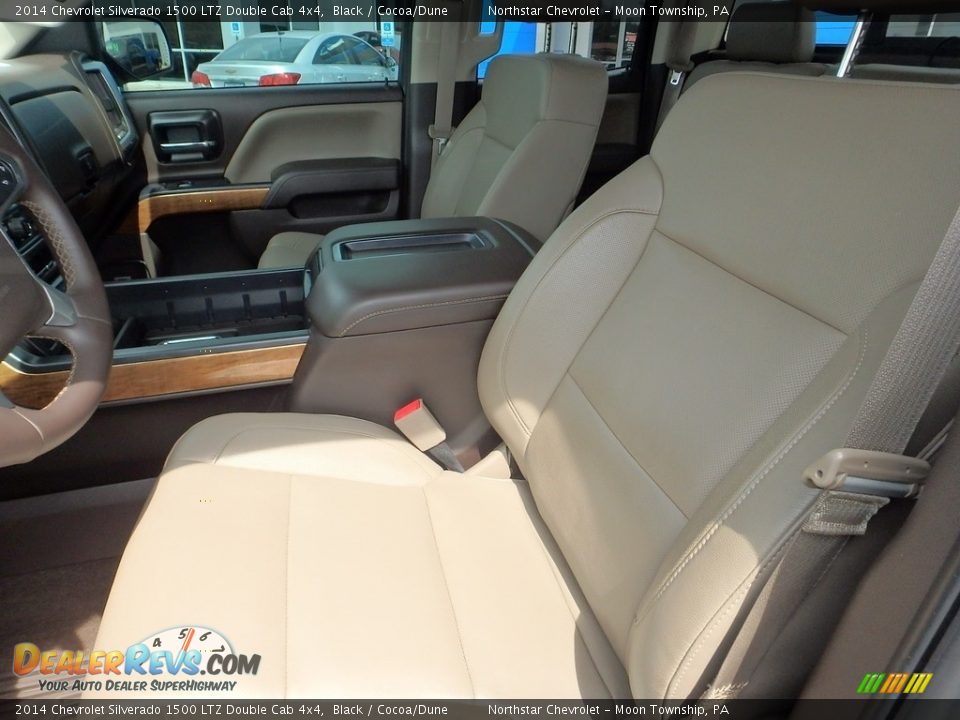 2014 Chevrolet Silverado 1500 LTZ Double Cab 4x4 Black / Cocoa/Dune Photo #21