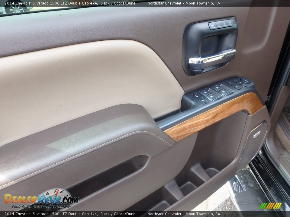2014 Chevrolet Silverado 1500 LTZ Double Cab 4x4 Black / Cocoa/Dune Photo #25