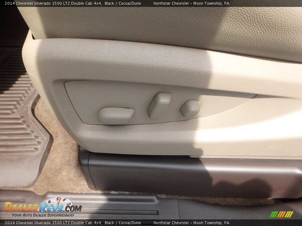 2014 Chevrolet Silverado 1500 LTZ Double Cab 4x4 Black / Cocoa/Dune Photo #26