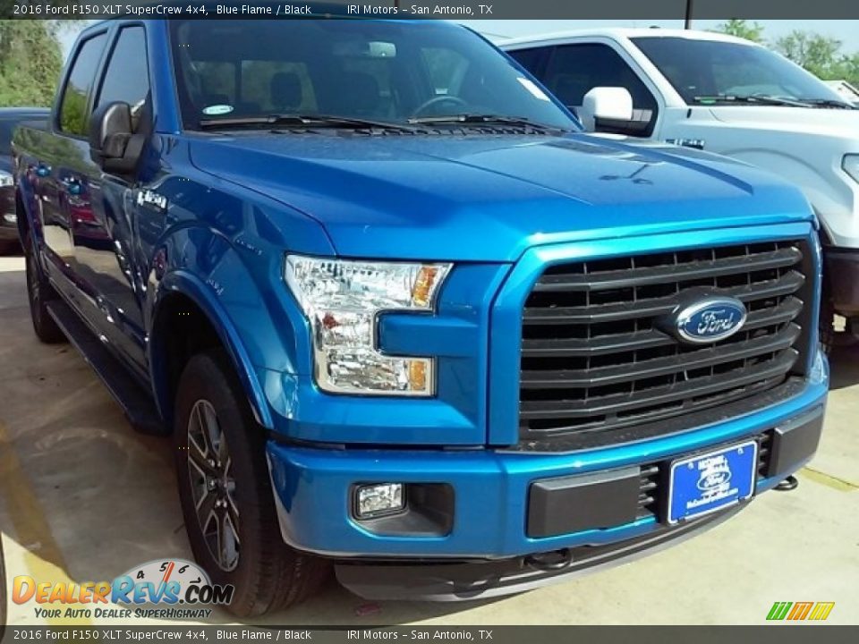 2016 Ford F150 XLT SuperCrew 4x4 Blue Flame / Black Photo #1