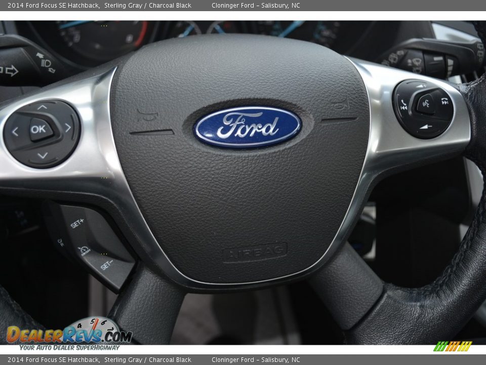 2014 Ford Focus SE Hatchback Sterling Gray / Charcoal Black Photo #20