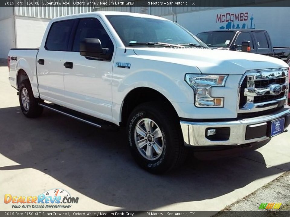 2016 Ford F150 XLT SuperCrew 4x4 Oxford White / Medium Earth Gray Photo #1