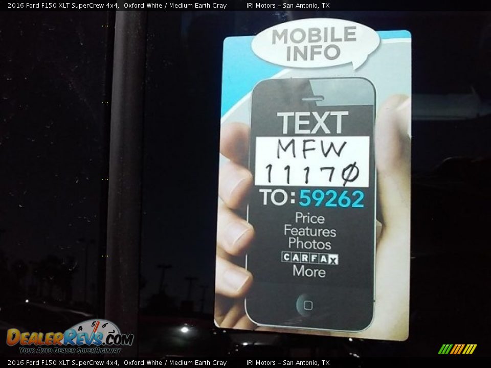 Dealer Info of 2016 Ford F150 XLT SuperCrew 4x4 Photo #2