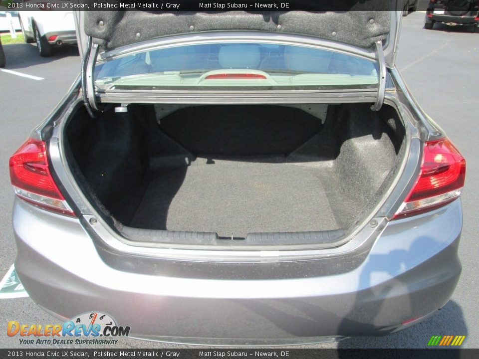 2013 Honda Civic LX Sedan Polished Metal Metallic / Gray Photo #19