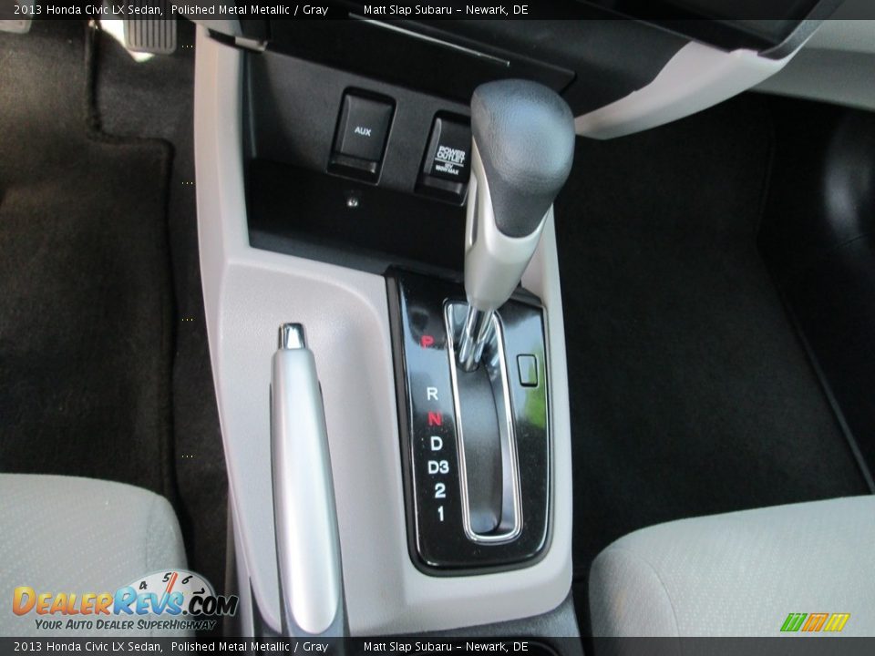2013 Honda Civic LX Sedan Polished Metal Metallic / Gray Photo #24