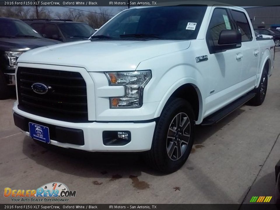 2016 Ford F150 XLT SuperCrew Oxford White / Black Photo #25