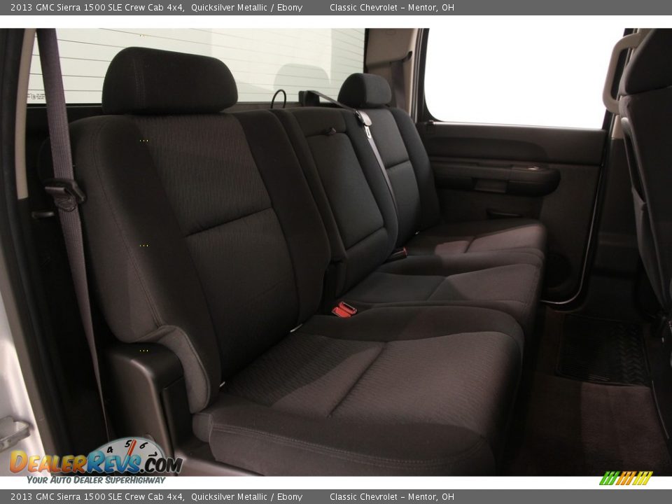 2013 GMC Sierra 1500 SLE Crew Cab 4x4 Quicksilver Metallic / Ebony Photo #10