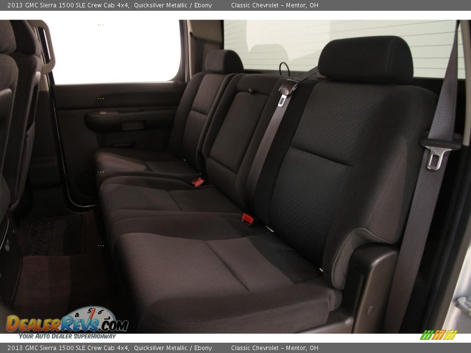2013 GMC Sierra 1500 SLE Crew Cab 4x4 Quicksilver Metallic / Ebony Photo #11