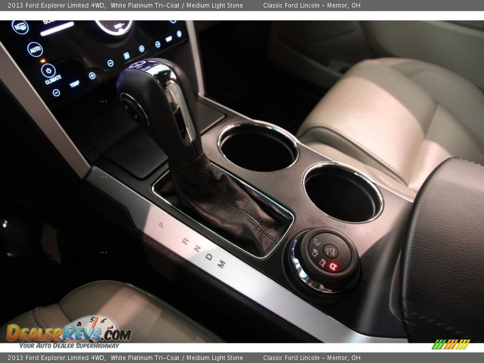 2013 Ford Explorer Limited 4WD White Platinum Tri-Coat / Medium Light Stone Photo #10
