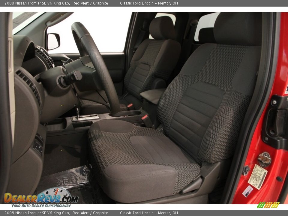 2008 Nissan Frontier SE V6 King Cab Red Alert / Graphite Photo #5