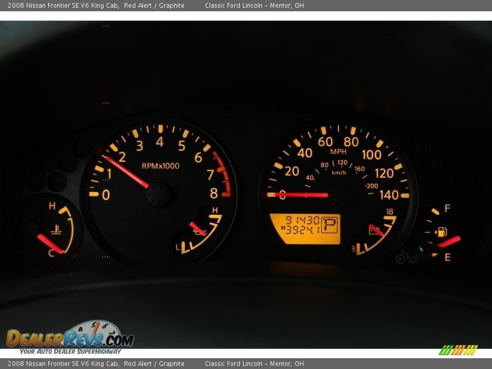 2008 Nissan Frontier SE V6 King Cab Red Alert / Graphite Photo #6