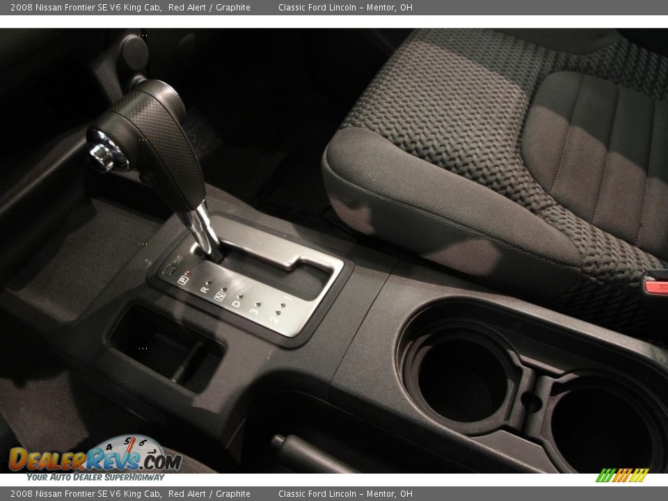 2008 Nissan Frontier SE V6 King Cab Red Alert / Graphite Photo #8