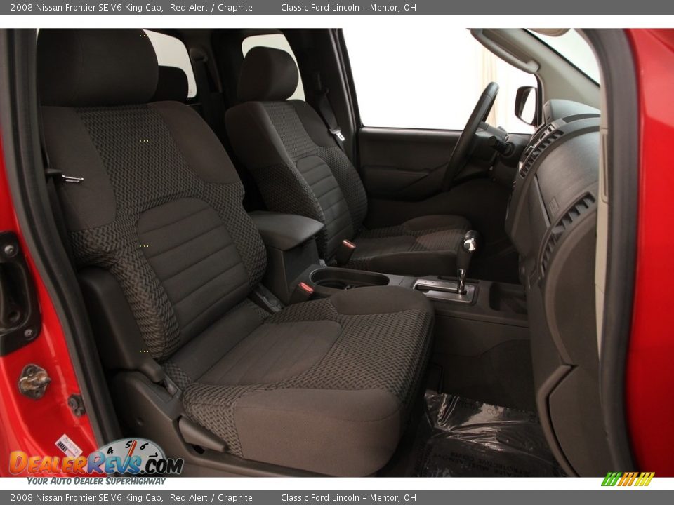 2008 Nissan Frontier SE V6 King Cab Red Alert / Graphite Photo #9