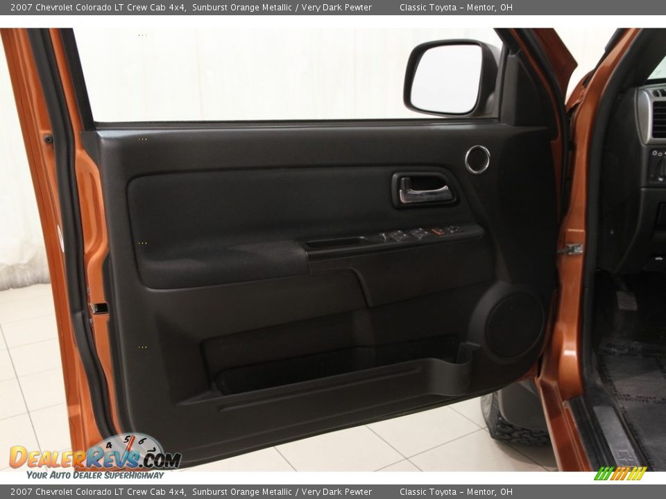 2007 Chevrolet Colorado LT Crew Cab 4x4 Sunburst Orange Metallic / Very Dark Pewter Photo #4