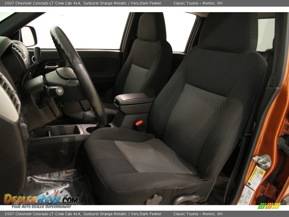 2007 Chevrolet Colorado LT Crew Cab 4x4 Sunburst Orange Metallic / Very Dark Pewter Photo #5