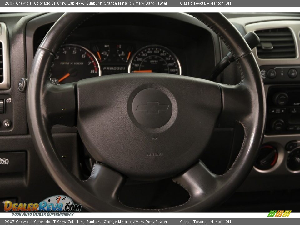 2007 Chevrolet Colorado LT Crew Cab 4x4 Sunburst Orange Metallic / Very Dark Pewter Photo #6
