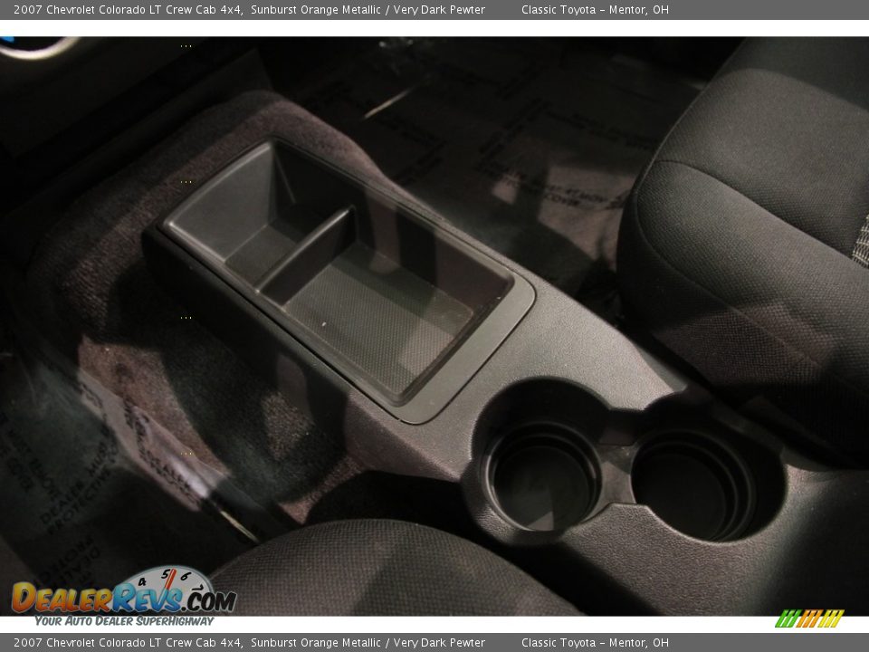 2007 Chevrolet Colorado LT Crew Cab 4x4 Sunburst Orange Metallic / Very Dark Pewter Photo #9