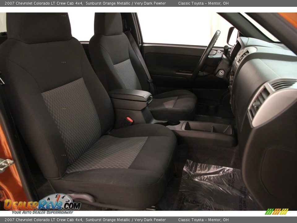 2007 Chevrolet Colorado LT Crew Cab 4x4 Sunburst Orange Metallic / Very Dark Pewter Photo #10