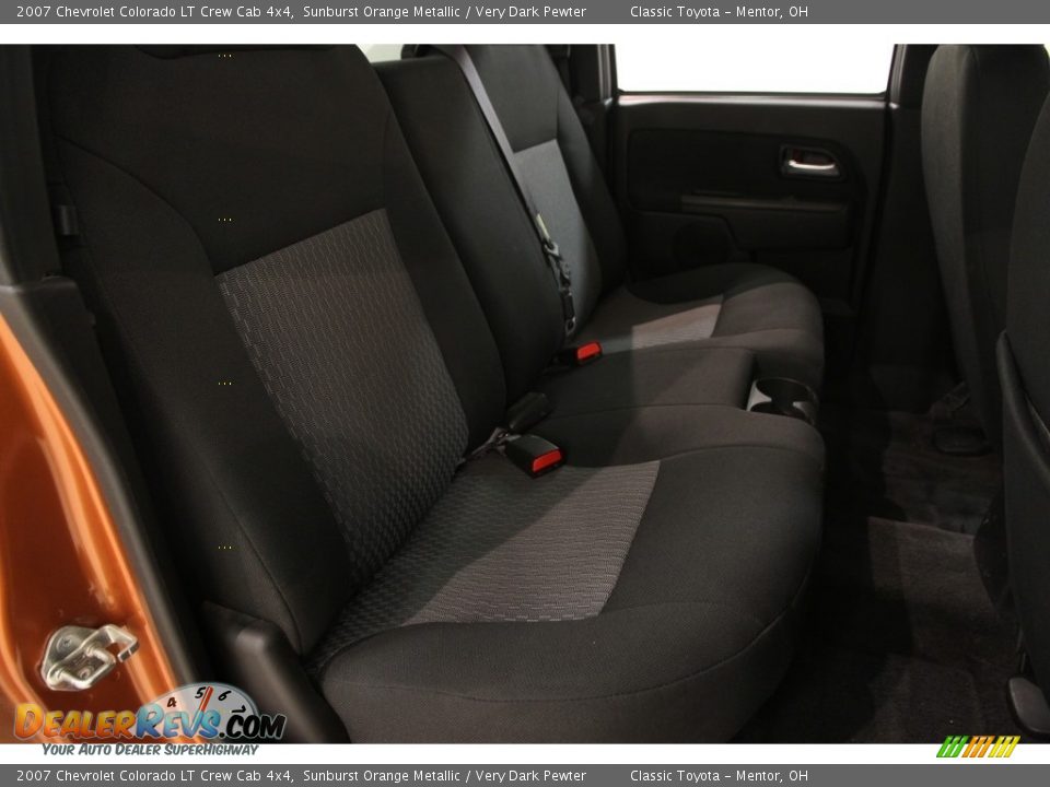 2007 Chevrolet Colorado LT Crew Cab 4x4 Sunburst Orange Metallic / Very Dark Pewter Photo #11