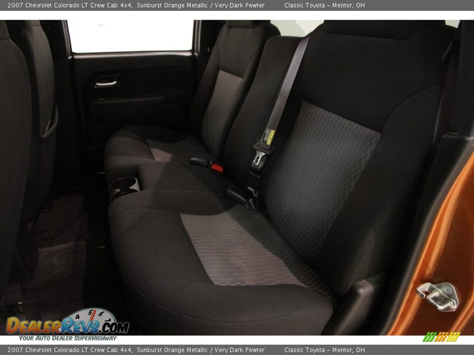 2007 Chevrolet Colorado LT Crew Cab 4x4 Sunburst Orange Metallic / Very Dark Pewter Photo #12