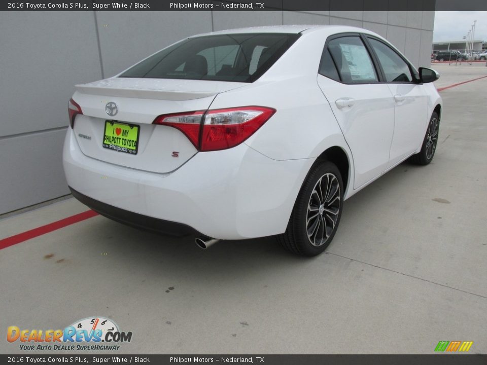 2016 Toyota Corolla S Plus Super White / Black Photo #4