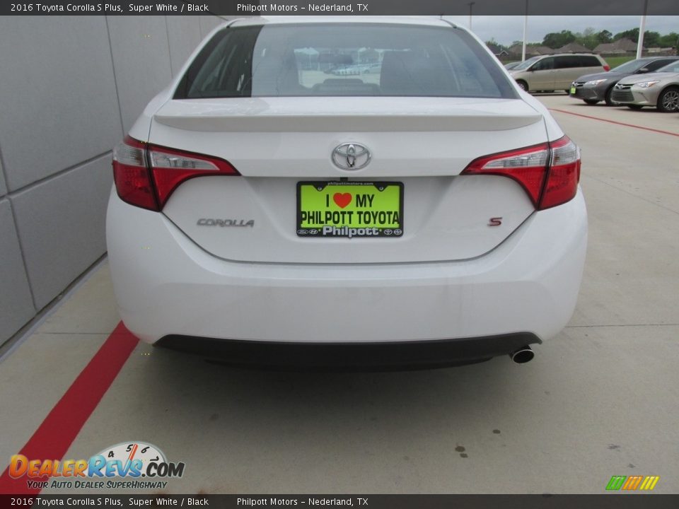 2016 Toyota Corolla S Plus Super White / Black Photo #5