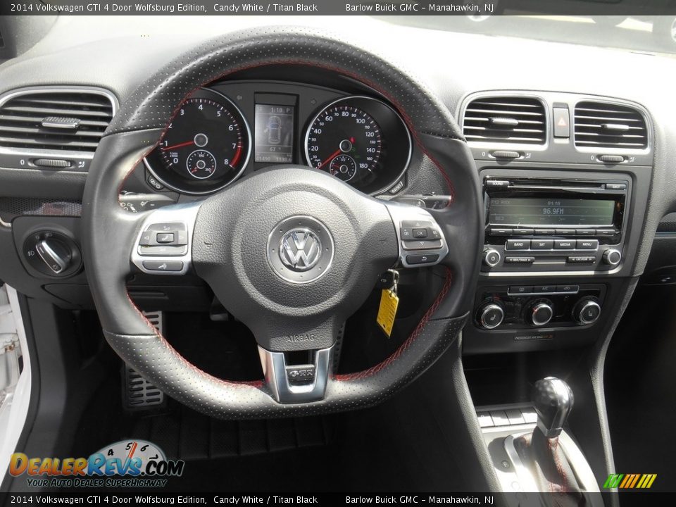 2014 Volkswagen GTI 4 Door Wolfsburg Edition Candy White / Titan Black Photo #14