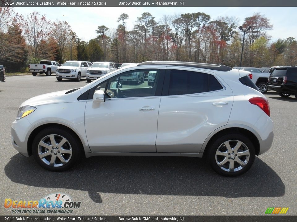 2014 Buick Encore Leather White Pearl Tricoat / Saddle Photo #4