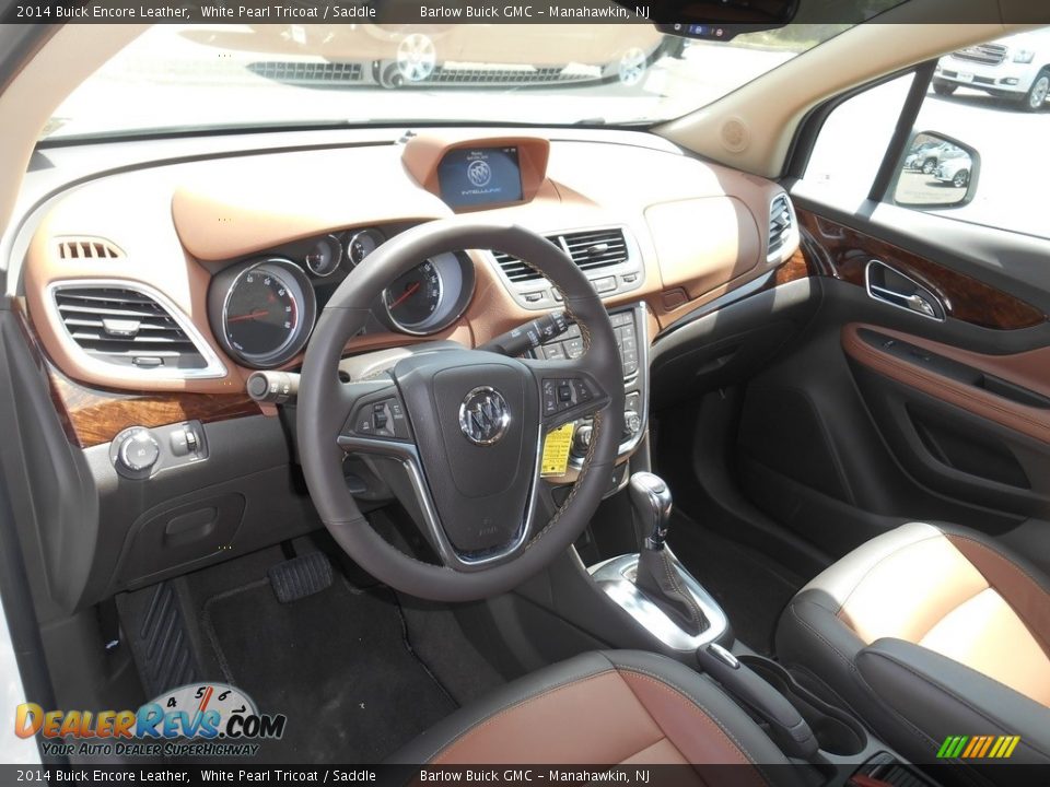 2014 Buick Encore Leather White Pearl Tricoat / Saddle Photo #15