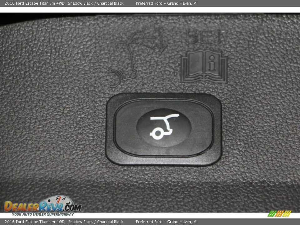 2016 Ford Escape Titanium 4WD Shadow Black / Charcoal Black Photo #7