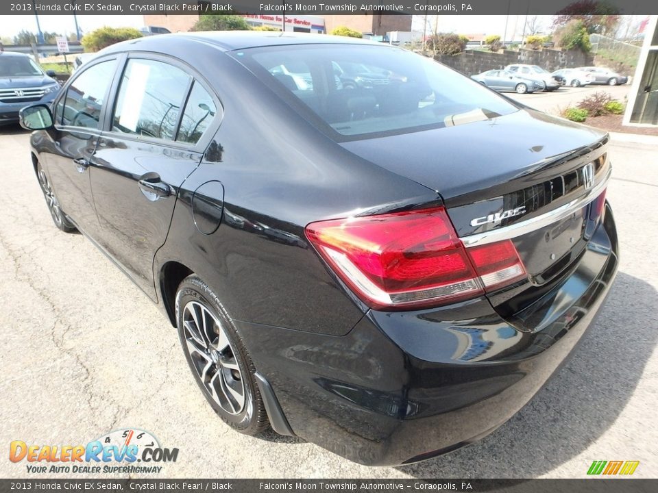 2013 Honda Civic EX Sedan Crystal Black Pearl / Black Photo #3