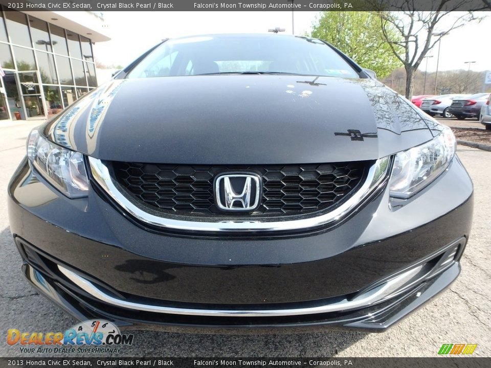2013 Honda Civic EX Sedan Crystal Black Pearl / Black Photo #8