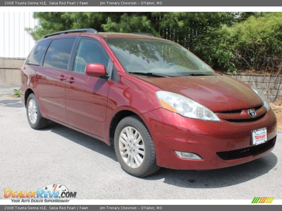 2008 Toyota Sienna XLE Salsa Red Pearl / Fawn Photo #2