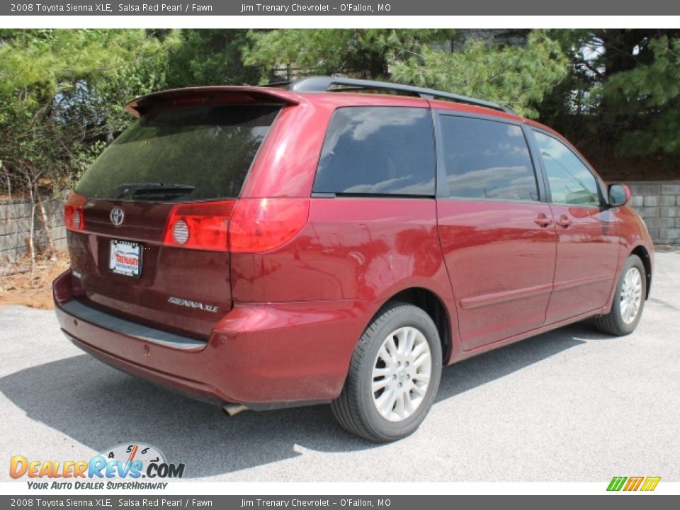2008 Toyota Sienna XLE Salsa Red Pearl / Fawn Photo #3