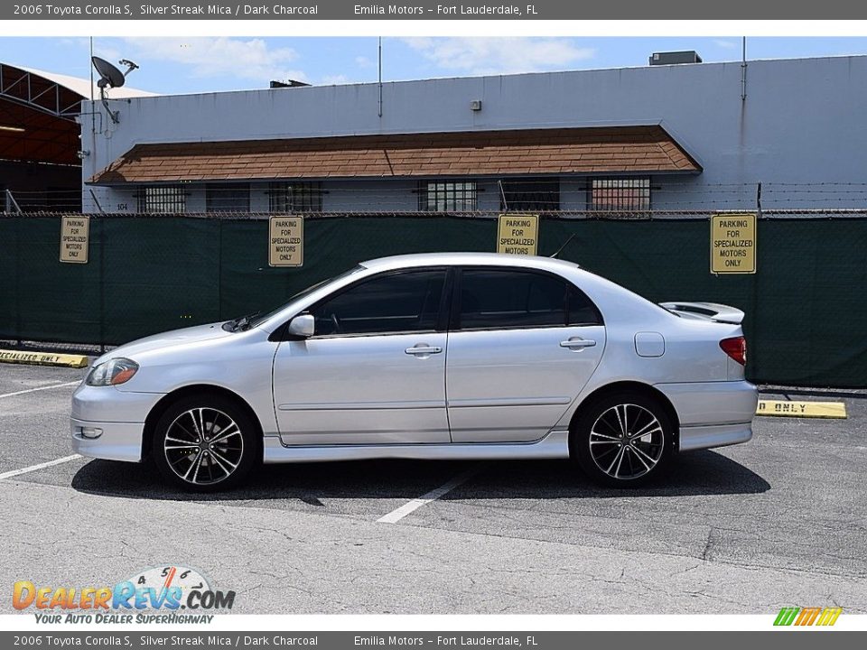 2006 Toyota Corolla S Silver Streak Mica / Dark Charcoal Photo #4