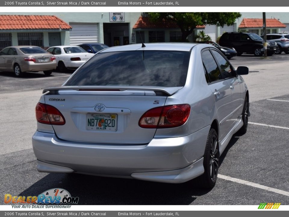 2006 Toyota Corolla S Silver Streak Mica / Dark Charcoal Photo #7