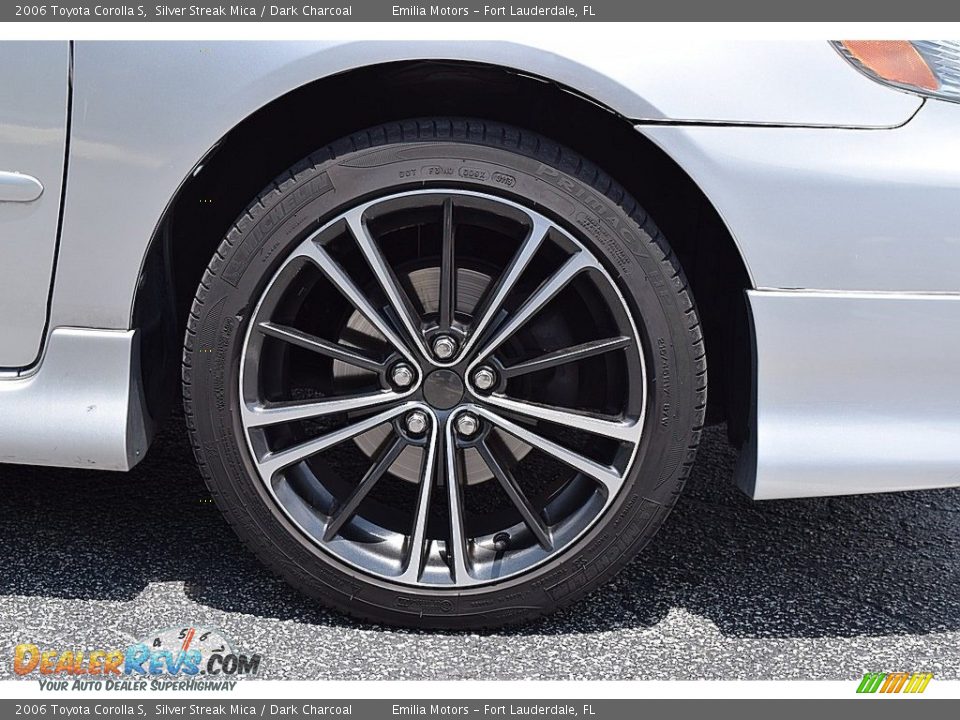 2006 Toyota Corolla S Silver Streak Mica / Dark Charcoal Photo #10